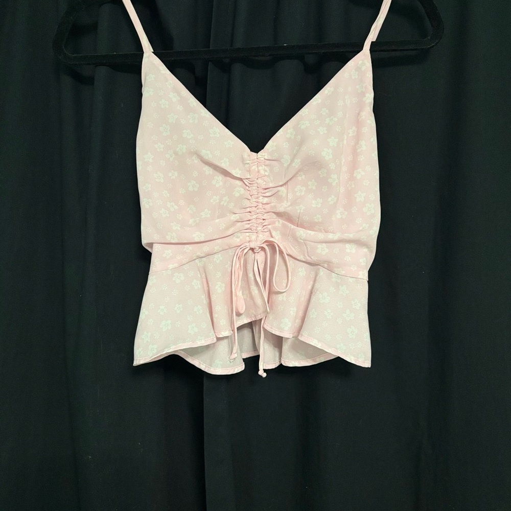 La Hearts Light Pink Floral Camisole